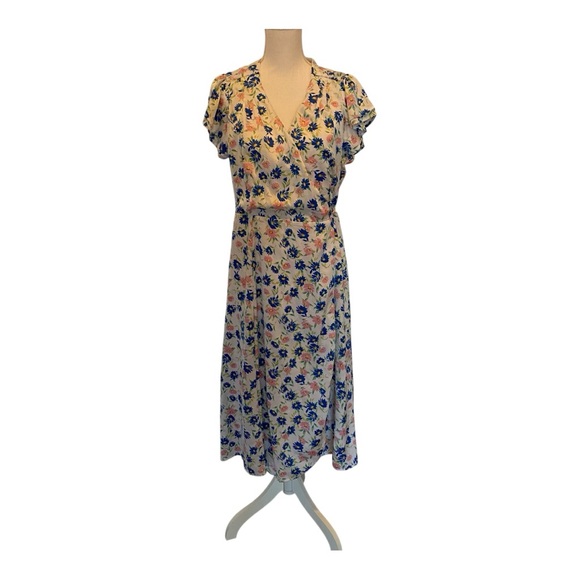 Draper James RSVP wrap dress with floral print - Picture 1 of 9
